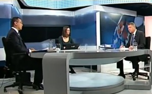 Iohannis si Ponta s-au "duelat" in runda a doua la B1 TV (Credit: b1.ro)