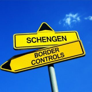 Schengen traffic sign